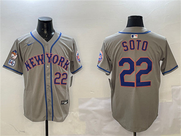 Juan Soto New York Mets gray Alternate jersey