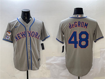 Jacob deGrom New York Mets gray jersey