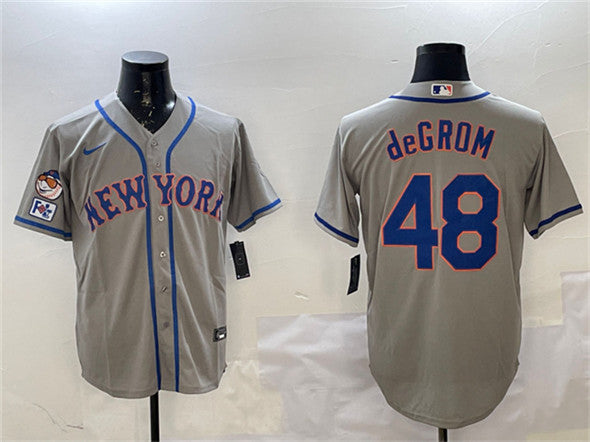 Jacob deGrom New York Mets gray jersey