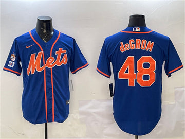 Jacob deGrom New York Mets royal jersey