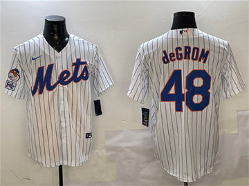 Jacob deGrom New York Mets white jersey