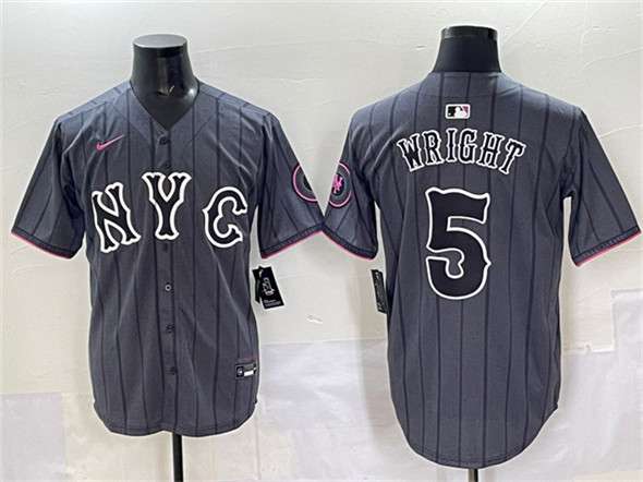 David Wright New York Mets navy City Connect jersey