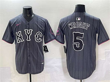 David Wright New York Mets navy City Connect jersey