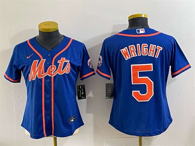 David Wright New York Mets royal jersey