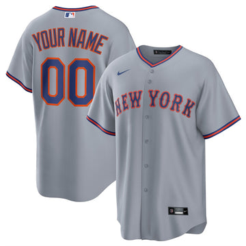 Custom New York Mets gray jersey