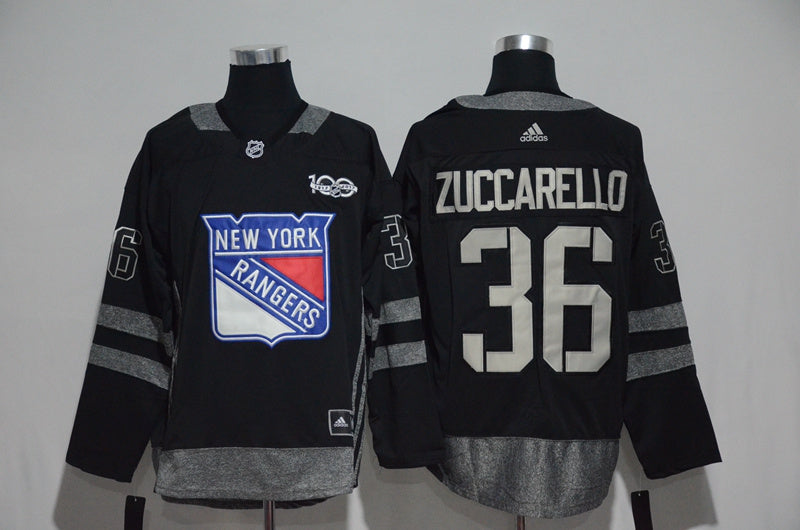 Mats Zuccarello New York Rangers black jersey