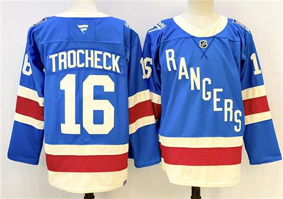 Vincent Trocheck New York Rangers blue jersey