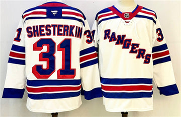 Igor Shesterkin New York Rangers white Away jersey