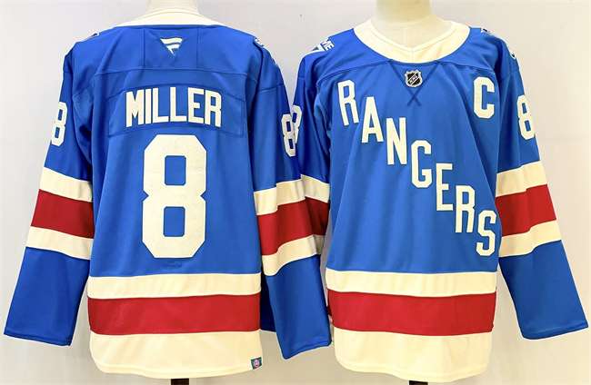 JT Miller New York Rangers blue jersey