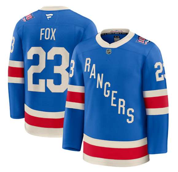 Custom New York Rangers blue jersey