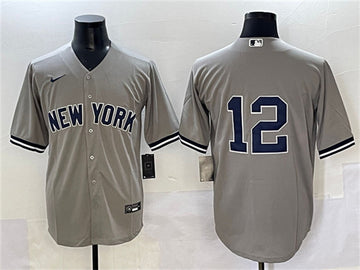 Trent Grisham New York Yankees gray jersey