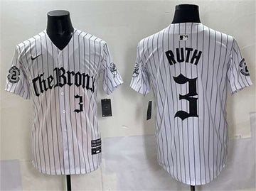 Babe Ruth New York Yankees white Vapor jersey