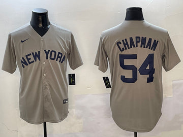 Aroldis Chapman New York Yankees gray jersey