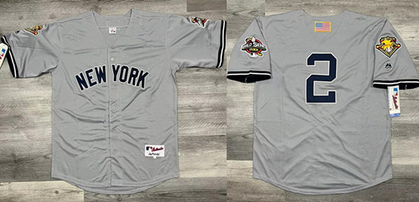 Custom New York Yankees gray jersey