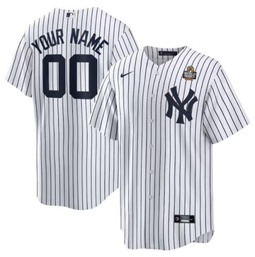 Custom New York Yankees white jersey