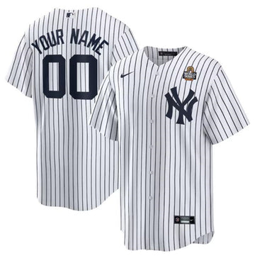 Custom New York Yankees white jersey