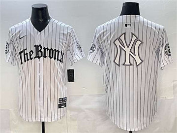 Team Big Logo New York Yankees white jersey