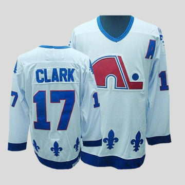 Wendel Clark CCM Colorado Avalanche white Throwback jersey