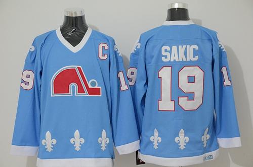 Joe Sakic Colorado Avalanche blue Throwback jersey