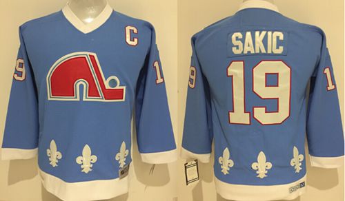 Joe Sakic Colorado Avalanche blue jersey