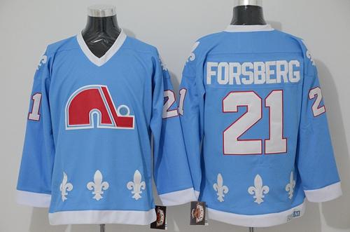 Peter Forsberg Colorado Avalanche blue Throwback jersey