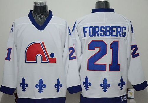 Peter Forsberg Colorado Avalanche white Throwback jersey