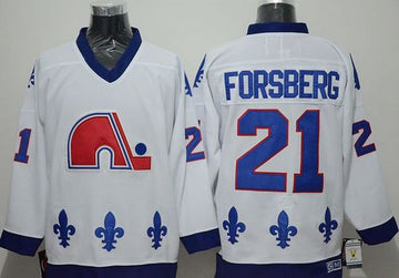Peter Forsberg Colorado Avalanche white Throwback jersey