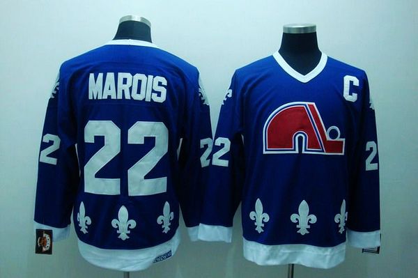 Mario Marois CCM Colorado Avalanche blue Throwback jersey