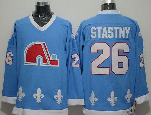 Peter Stastny Colorado Avalanche blue Throwback jersey