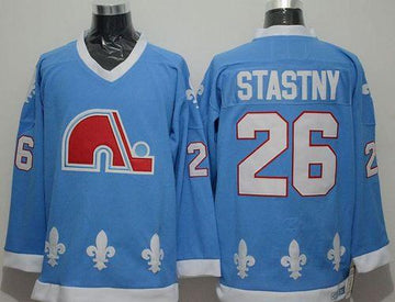 Peter Stastny Colorado Avalanche blue Throwback jersey