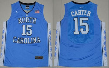 Vince Carter North Carolina Tar Heels blue jersey