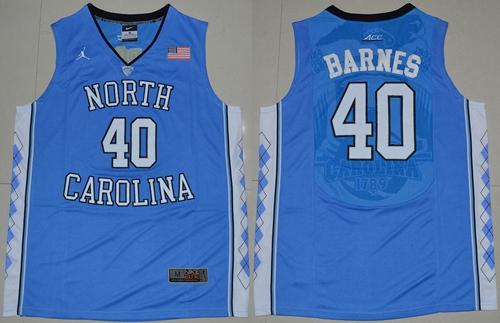 Harrison Barnes North Carolina Tar Heels blue jersey