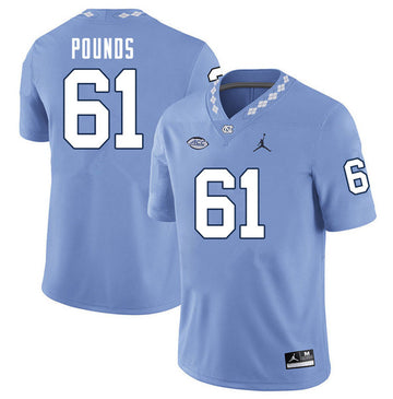 Diego Pounds North Carolina Tar Heels blue jersey