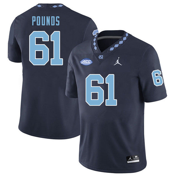 Diego Pounds North Carolina Tar Heels navy jersey