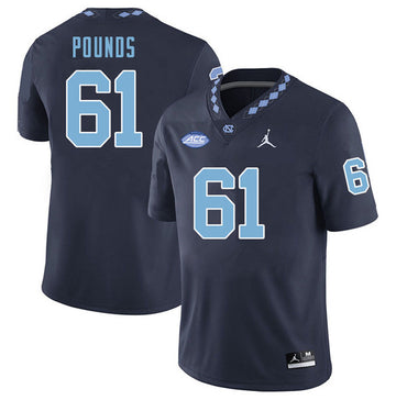 Diego Pounds North Carolina Tar Heels navy jersey