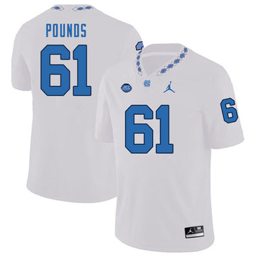 Diego Pounds North Carolina Tar Heels white jersey
