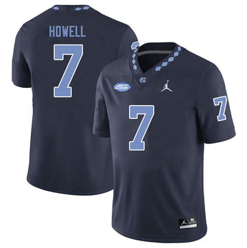 Sam Howell North Carolina Tar Heels navy jersey