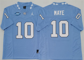 Drake Maye Little North Carolina Tar Heels blue jersey