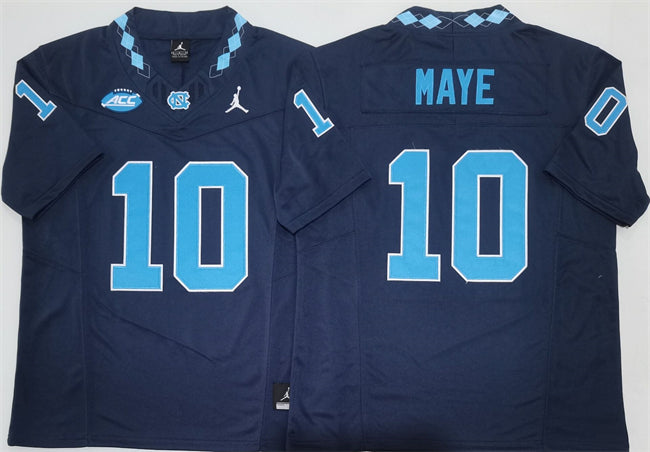 Drake Maye North Carolina Tar Heels navy jersey
