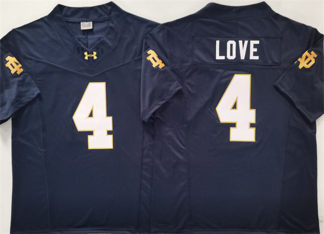 Jeremiyah Love Notre Dame Fighting Irish navy FUSE jersey