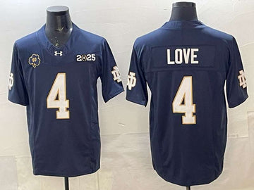 Jeremiyah Love Notre Dame Fighting Irish navy jersey
