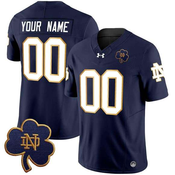 Custom Notre Dame Fighting Irish navy FUSE jersey