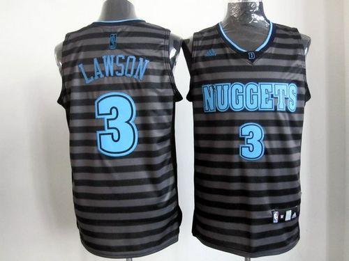 Ty Lawson Denver Nuggets black-grey jersey