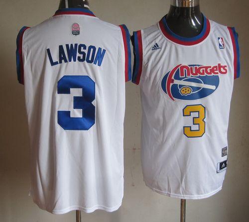 Ty Lawson Denver Nuggets white Classic jersey
