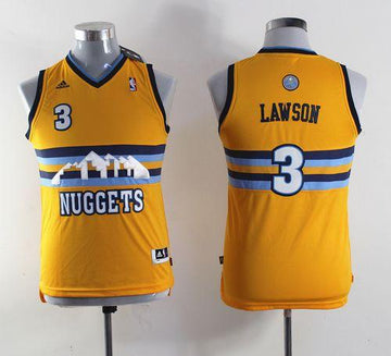 Ty Lawson Denver Nuggets yellow Alternate jersey