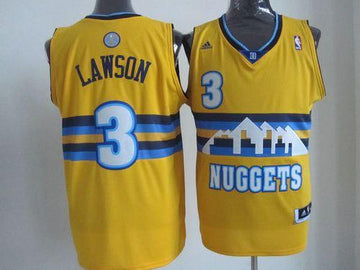 Ty Lawson Denver Nuggets yellow Throwback jersey