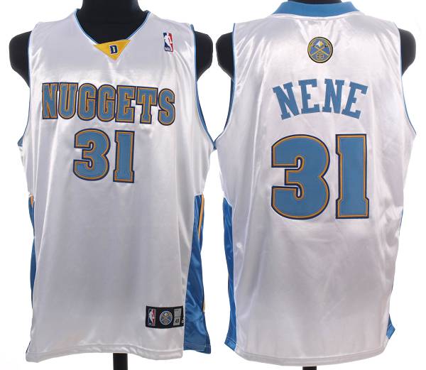 Nene Hilario Denver Nuggets white jersey
