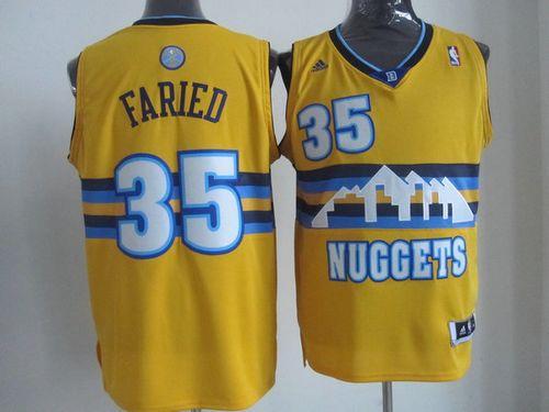 Kenneth Faried Denver Nuggets yellow Alternate jersey