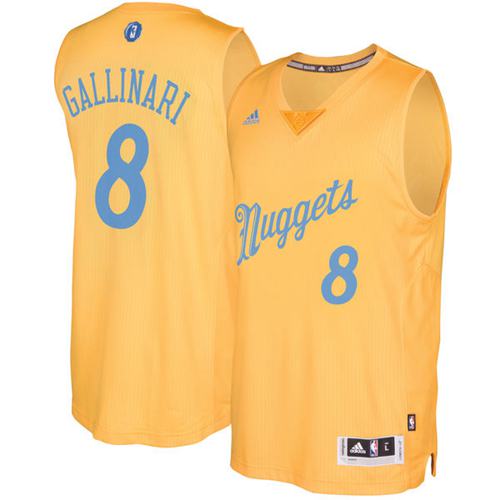 Danilo Gallinari Denver Nuggets gold jersey