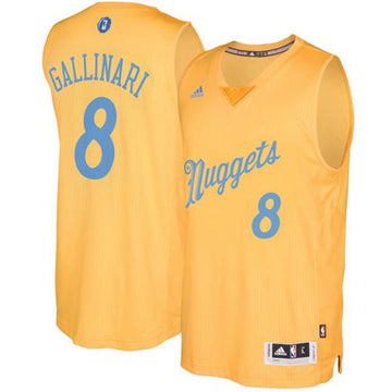 Danilo Gallinari Denver Nuggets gold jersey